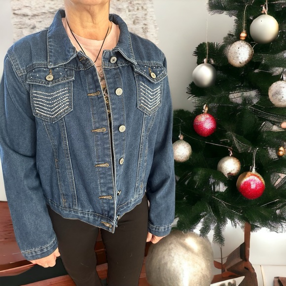 Starry Night Denim Jacket - Picture 2 of 2